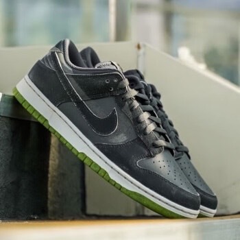 Nike Dunk Low Retro PRM 萬聖節 灰綠 麂皮 環保材質 男鞋 DQ7681-001