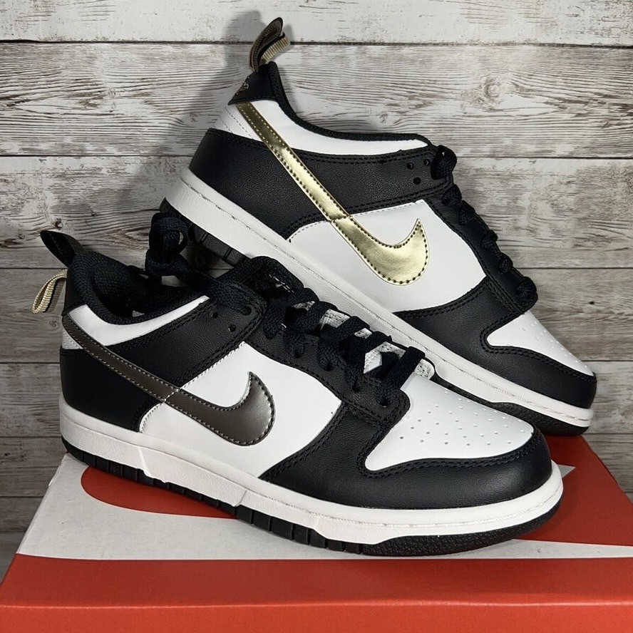 Nike Dunk Low Pull Tab GS 黑白 金銀鴛鴦 陰陽 小熊貓 大童 DH9764-001