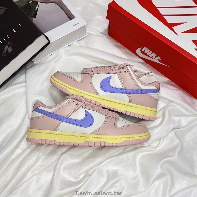 Νike Dunk Low "Pink Oxford" 粉紫 米黃奶油底 玲娜貝爾 女鞋 DD1503-601