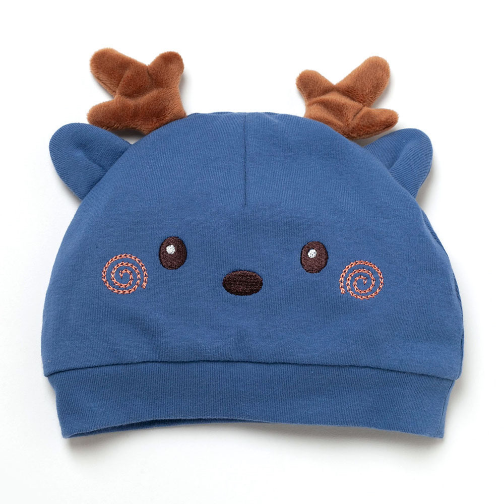 PIPPY 立體馴鹿耳造型帽子 藍