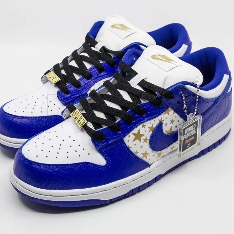 Nike SB Dunk Low x Supreme 聯名 白金藍 藍白 星星 滿天星 DH3228-100