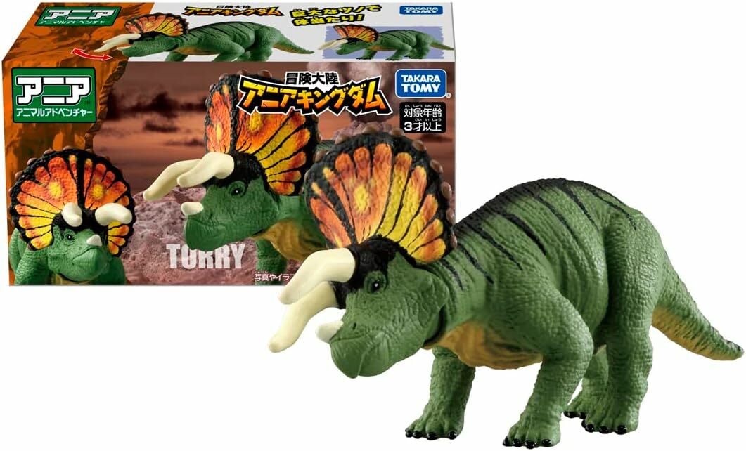 《 TAKARA TOMY 》多美動物 ANIA冒險王國 三角龍Torry