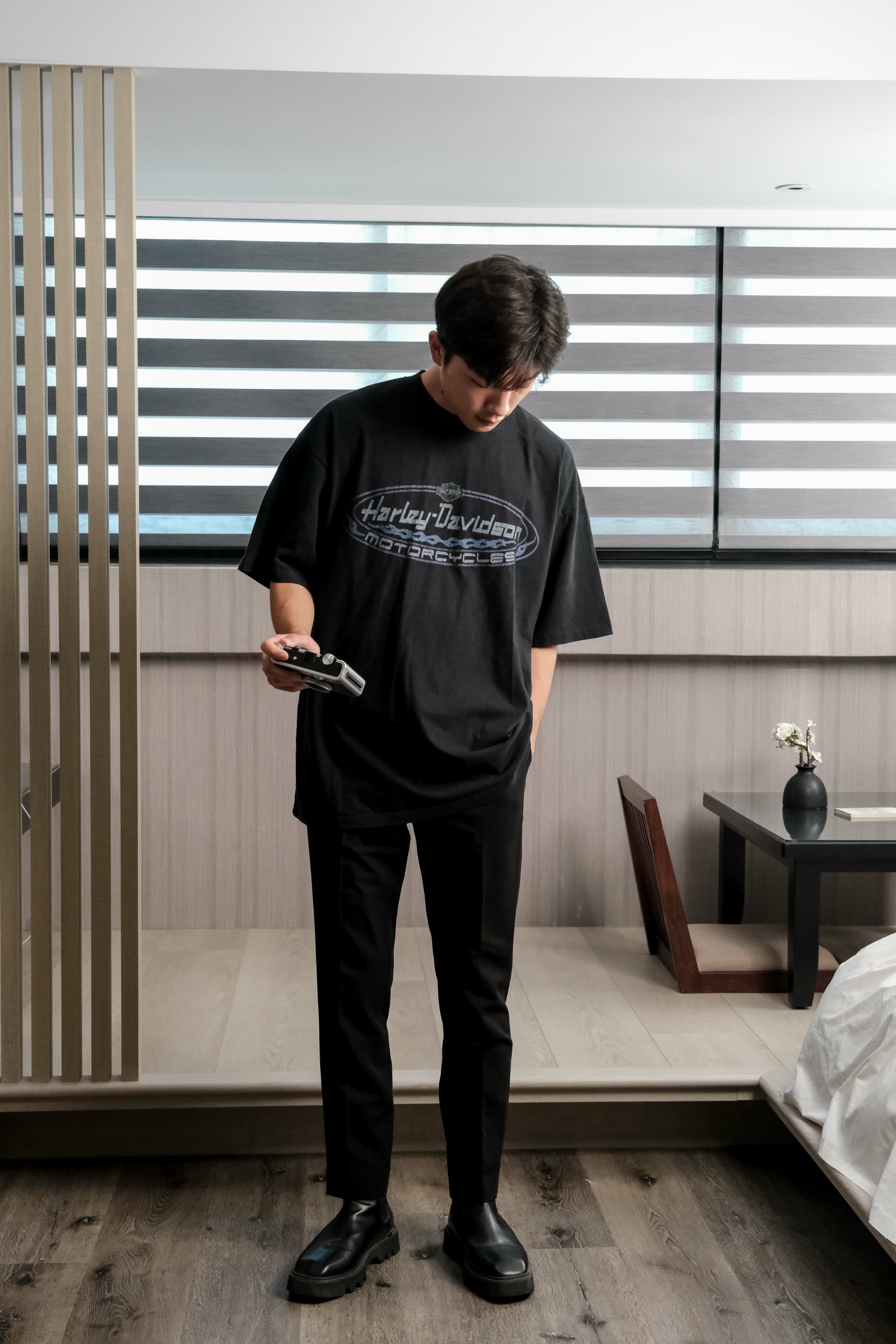 SIMON MADE BC-007 定番 修身 九分 西裝褲