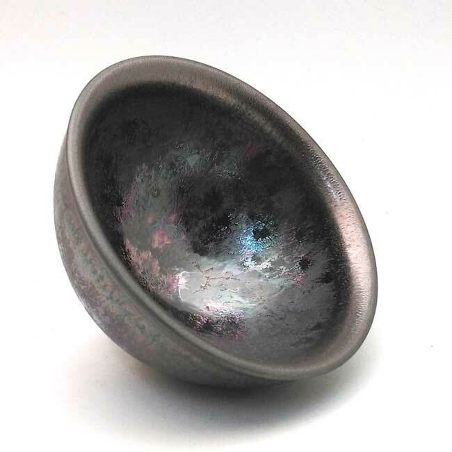 鹿港窯禮品館│曜變虹彩金天目釉中杯【嚴選版】