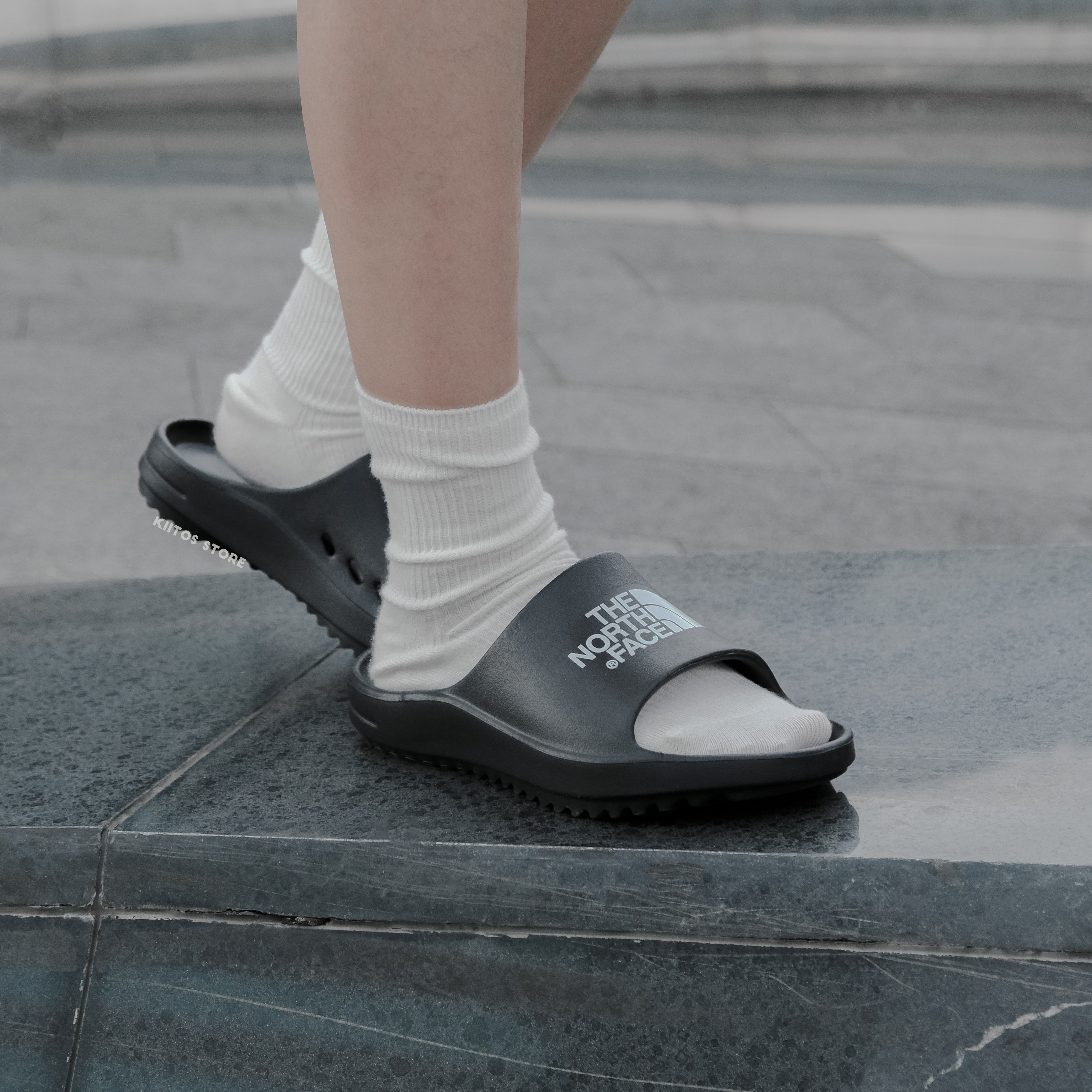 現貨 THE NORTH FACE  SLIDE 黑 沙 夏日大作戰 北臉 防水 拖鞋