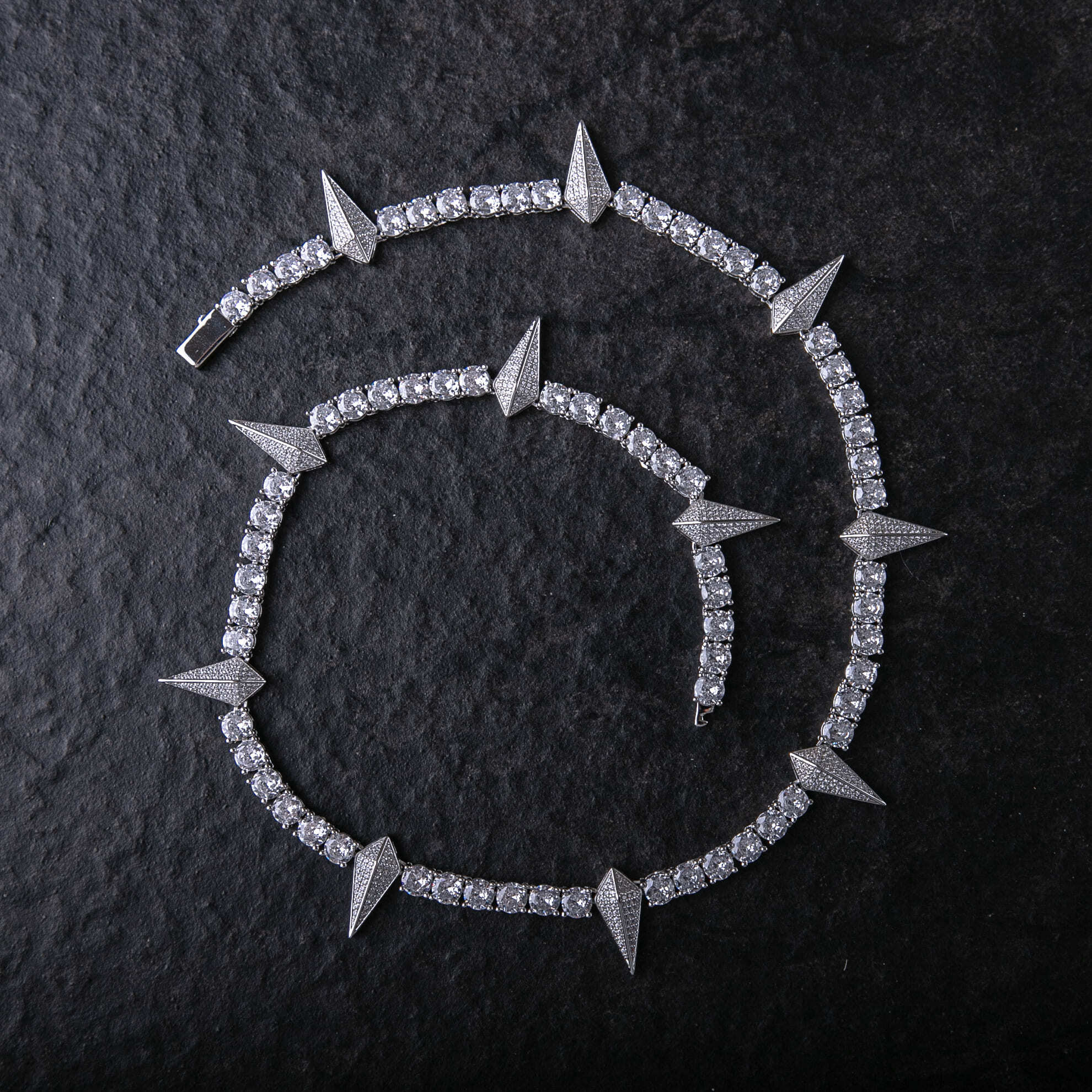 單排鑽豹爪網球項鍊