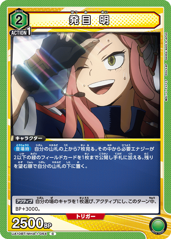 UA10BT/MHA-1-054 發目 明