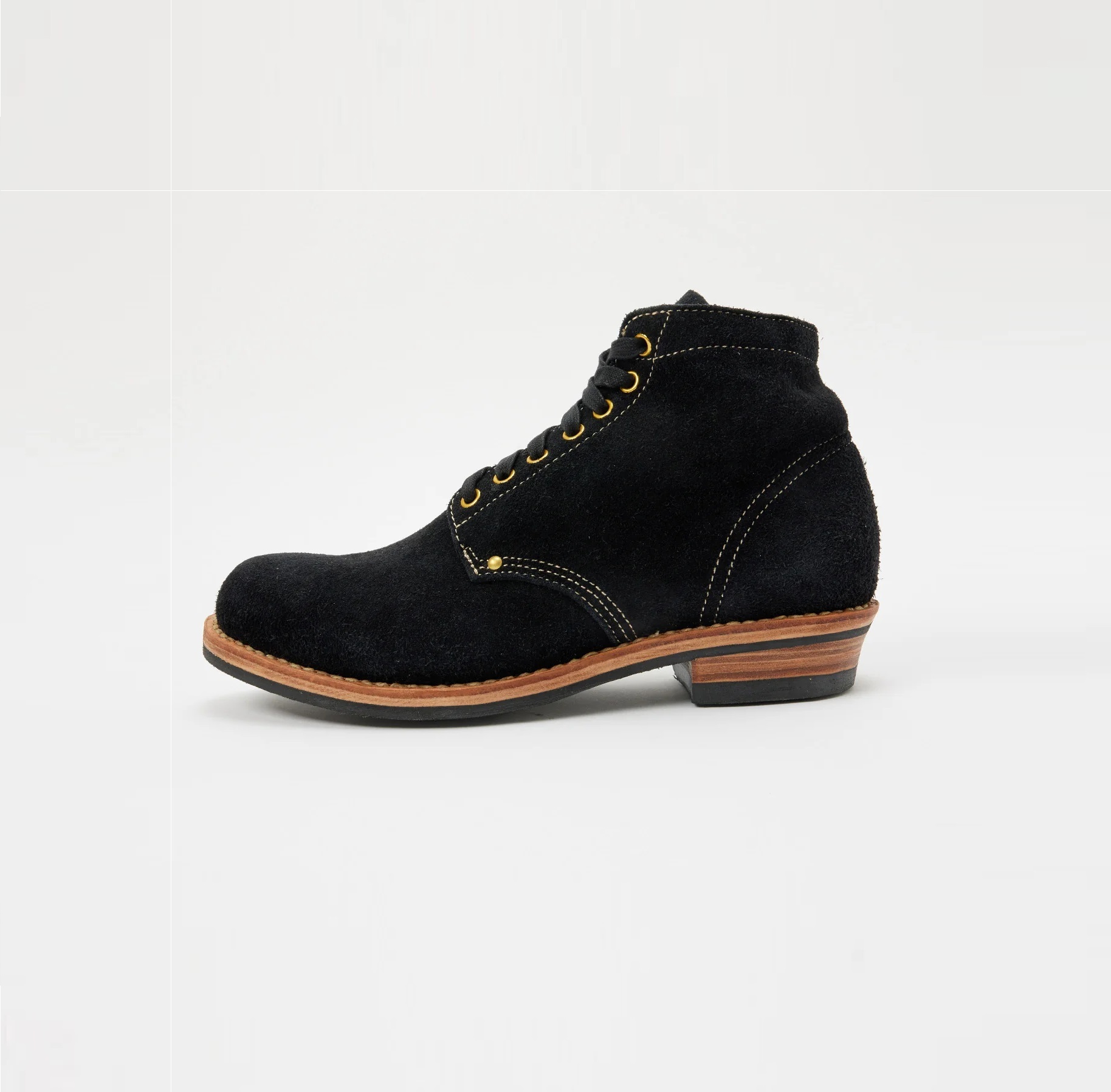 10] Visvim 18AW Brigadier Boots Mid Folk Leather Dk Brown 