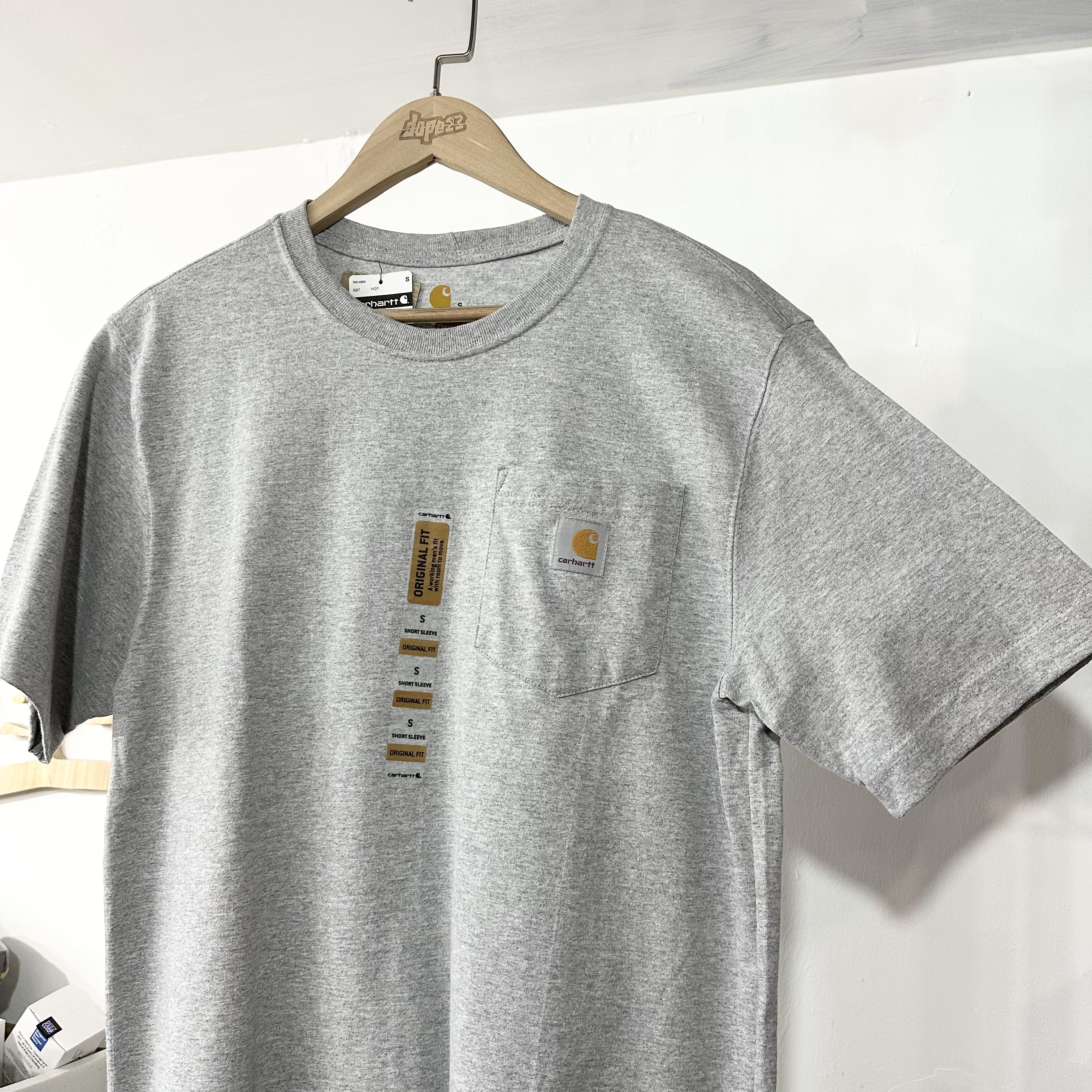 Carhartt Pocket K87 Tee HGY色