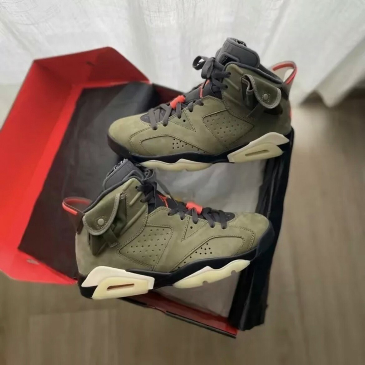 Nike Air Jordan 6 x Travis Scott 聯名橄欖軍綠AJ6 CN1084-200
