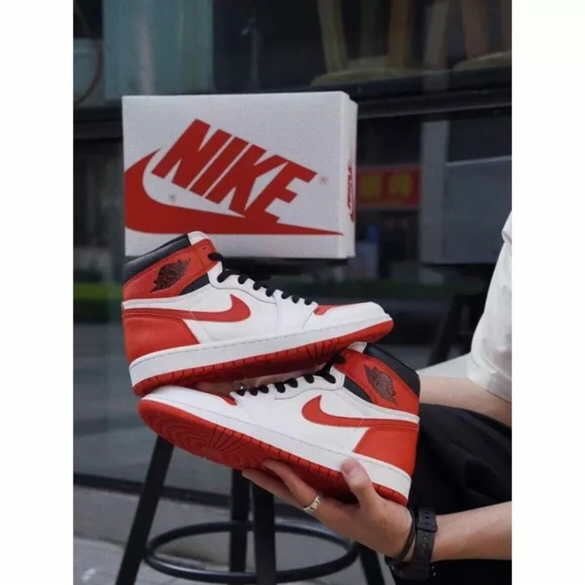 Nike Air Jordan 1 Retro High OG 高筒 白紅黑 AJ1 555088-161