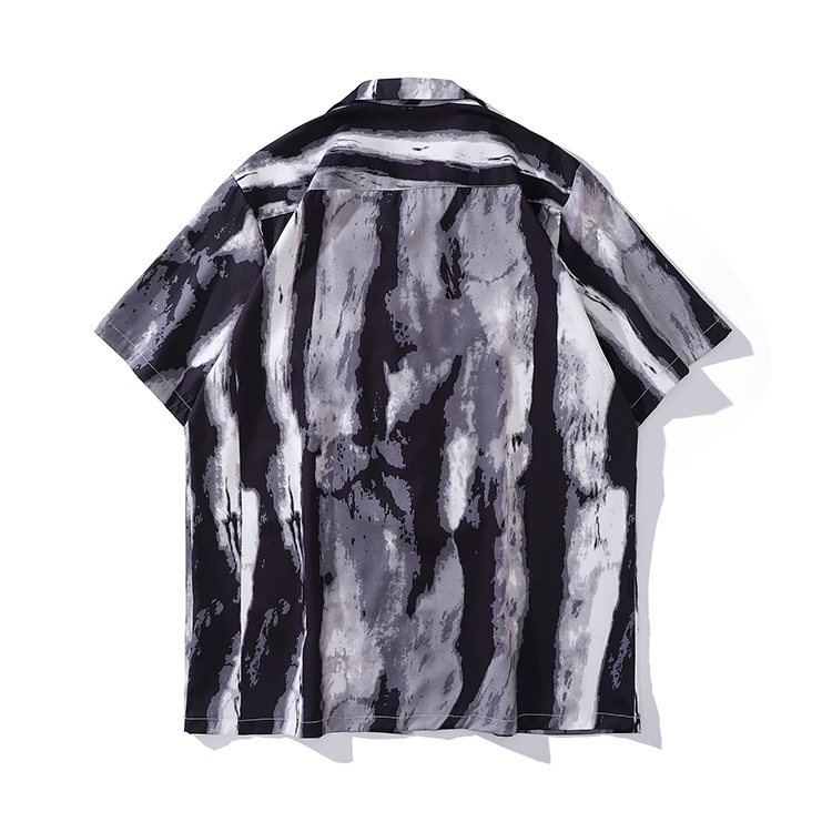 花襯衫 古巴領 行雲水墨