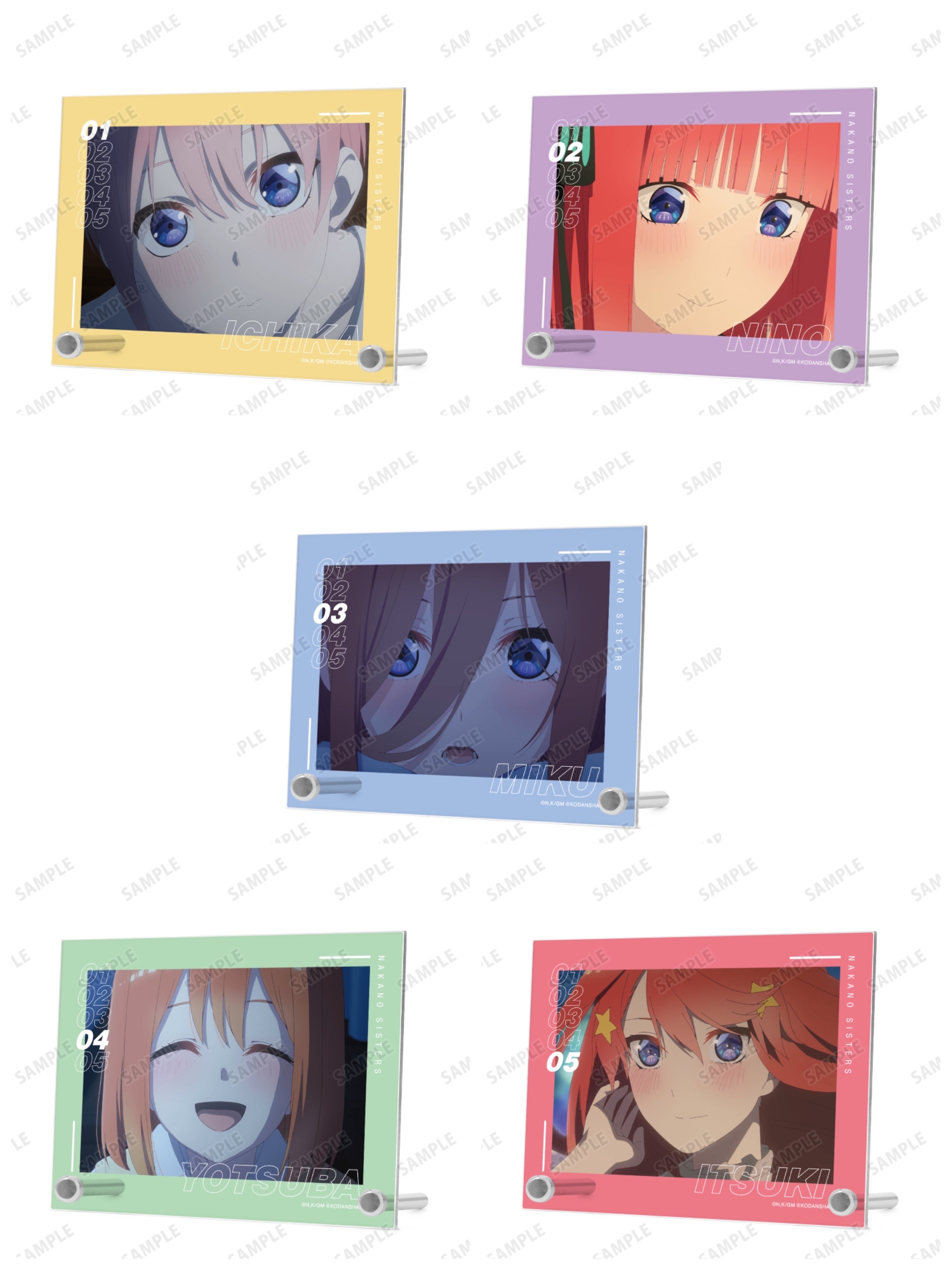 預訂2023/10月 五等分之花嫁 場面寫A6相架擺設