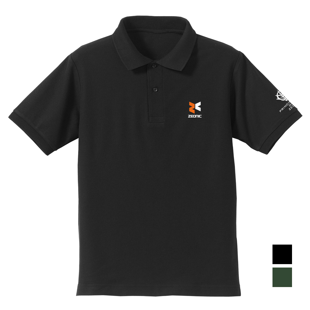 Coapa 1006 ジオニック社 刺繍ポロシャツ [機動戦士ガンダム] BLACK