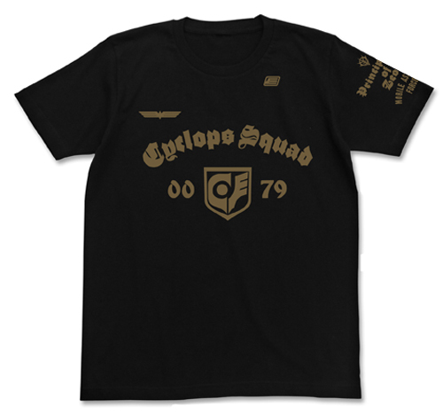Cospa 1006 サイクロプス隊Tシャツ [機動戦士ガンダム 0080ポケットの中の戦争] BLACK