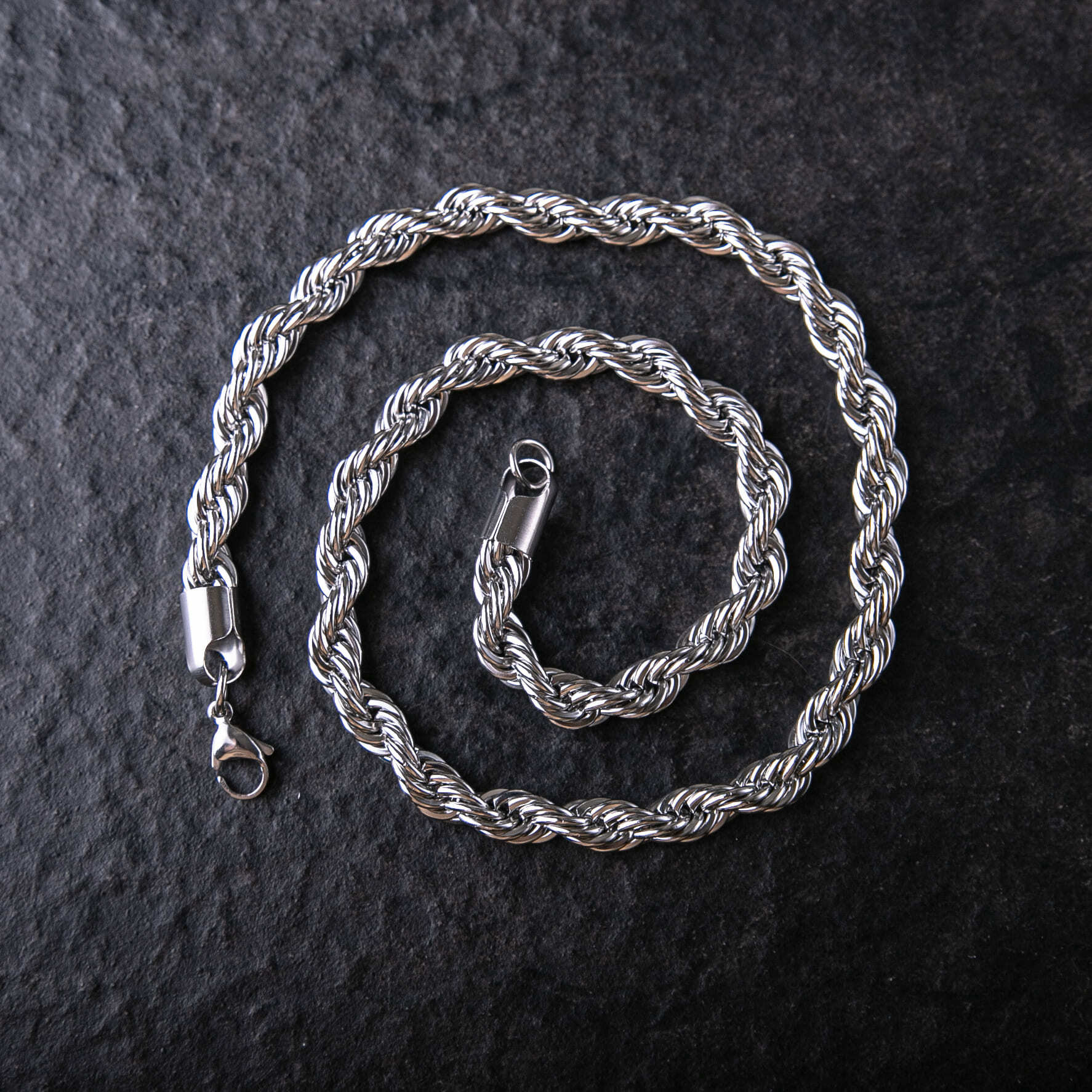 8mm寬316L醫療鋼麻花鍊