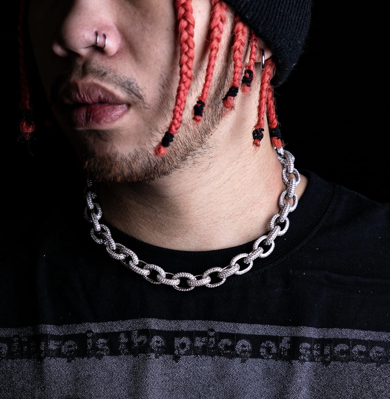 15mm滿鑲O字項鍊