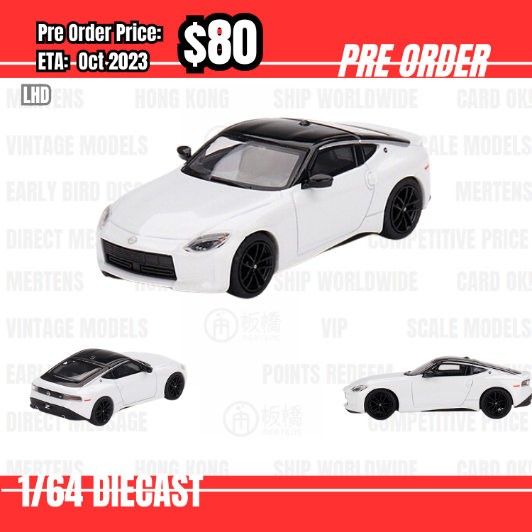 PO-$80 * Mini GT * 1:64 #599 Nissan Z Performance 2023 Everest White LHD [04/07]