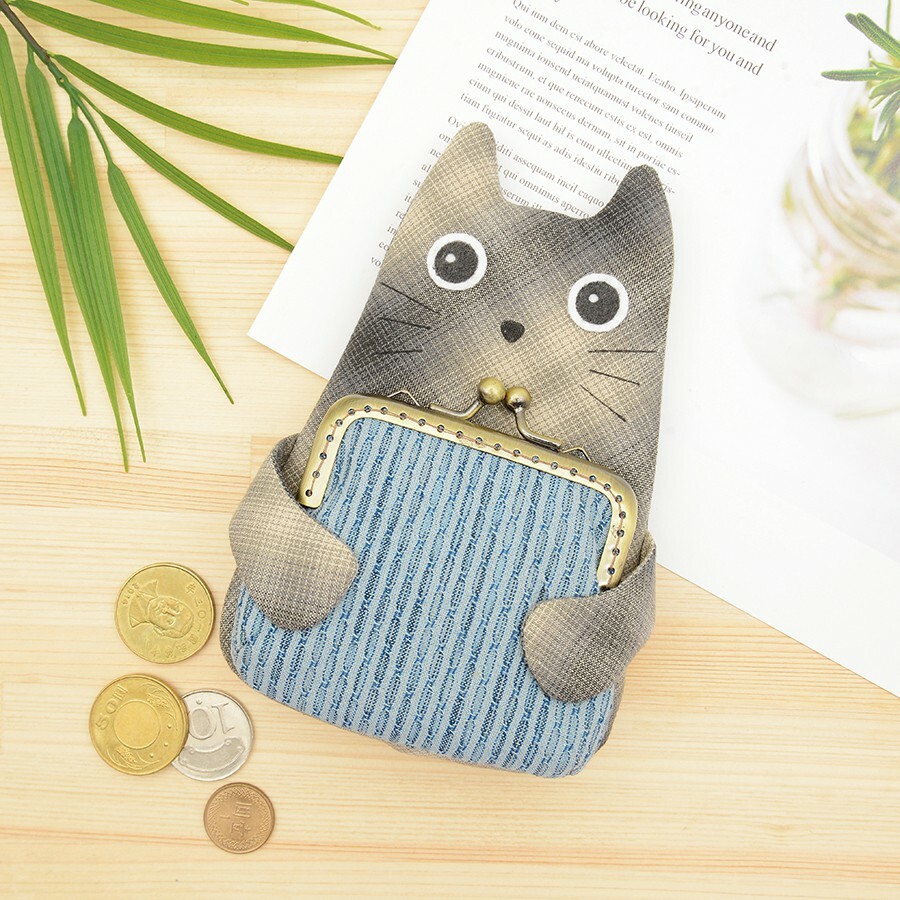 守財貓口金/拉鍊錢包（材料包｜附教學）