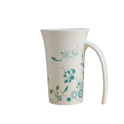 夏荷剪影喇叭杯 馬克杯