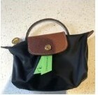 [S] LONGCHAMP LE PLIAGE ORIGINAL COLLECTION POCHETTE WITH HANDLE,BLACK, 34175089001 (SLC219)