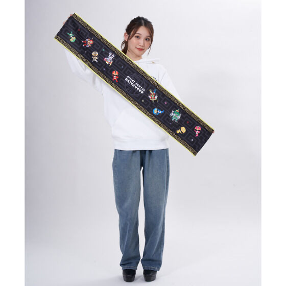 Pbandai 預訂2024/5月 五星戦隊ダイレンジャー　デフォルメ　マフラータオル 五星戰隊 長毛巾