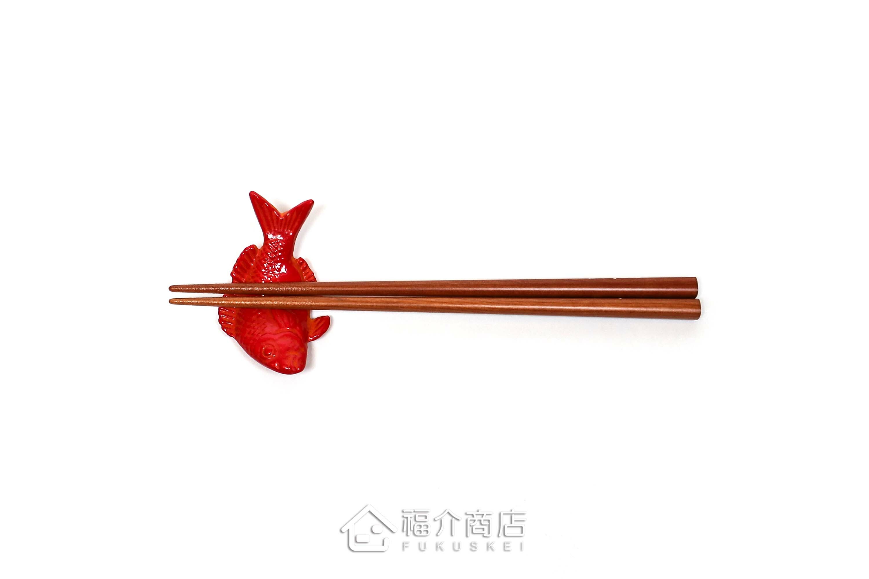 放置筷子用的紅色鯛魚造型筷架