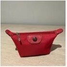[S] LONGCHAMP LE PLIAGE CLUB COINS POUCH,RED GRANATE, L3693619P47 (SLC222)