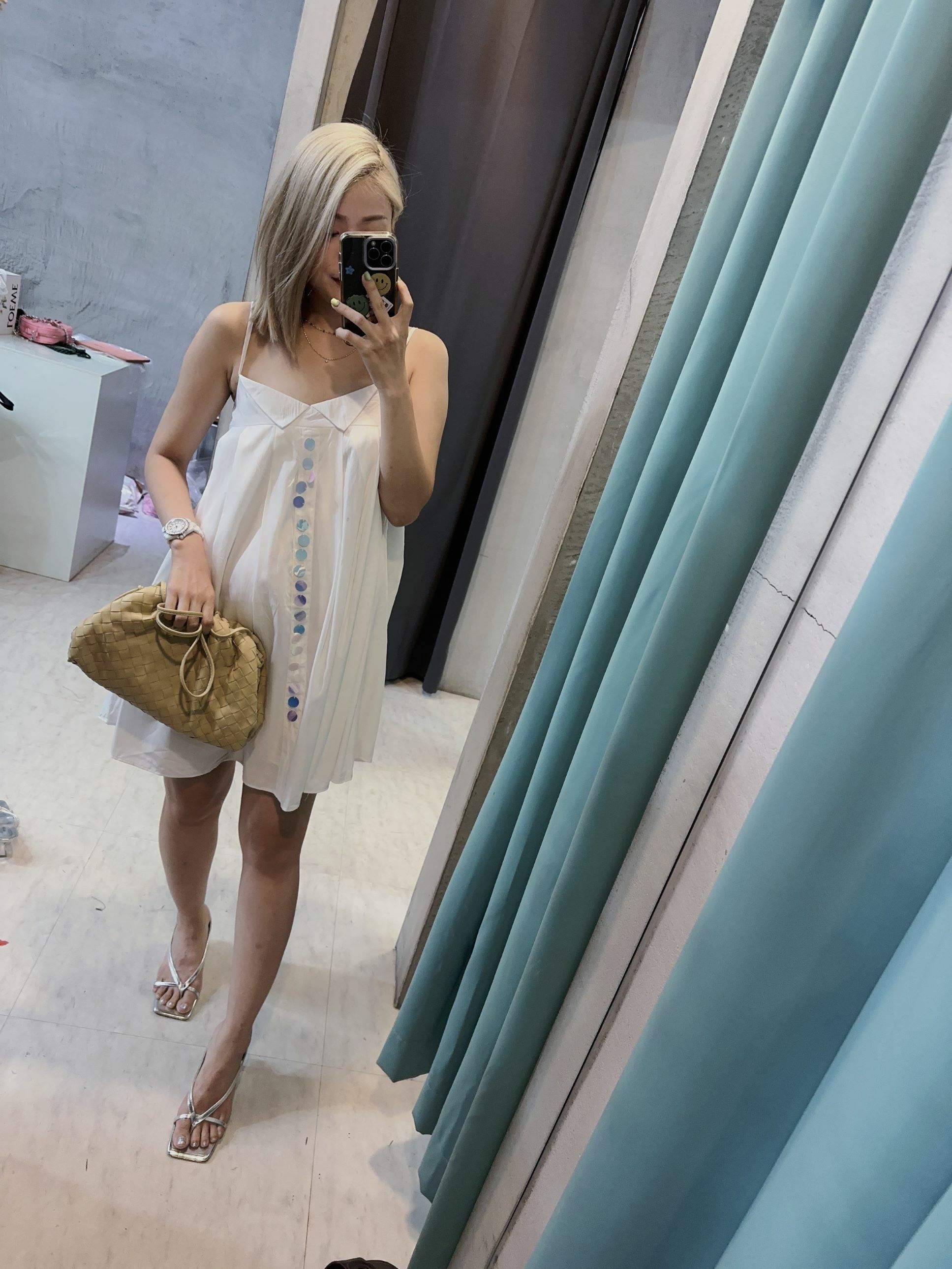 牛皮編織雲朵包(附背帶)