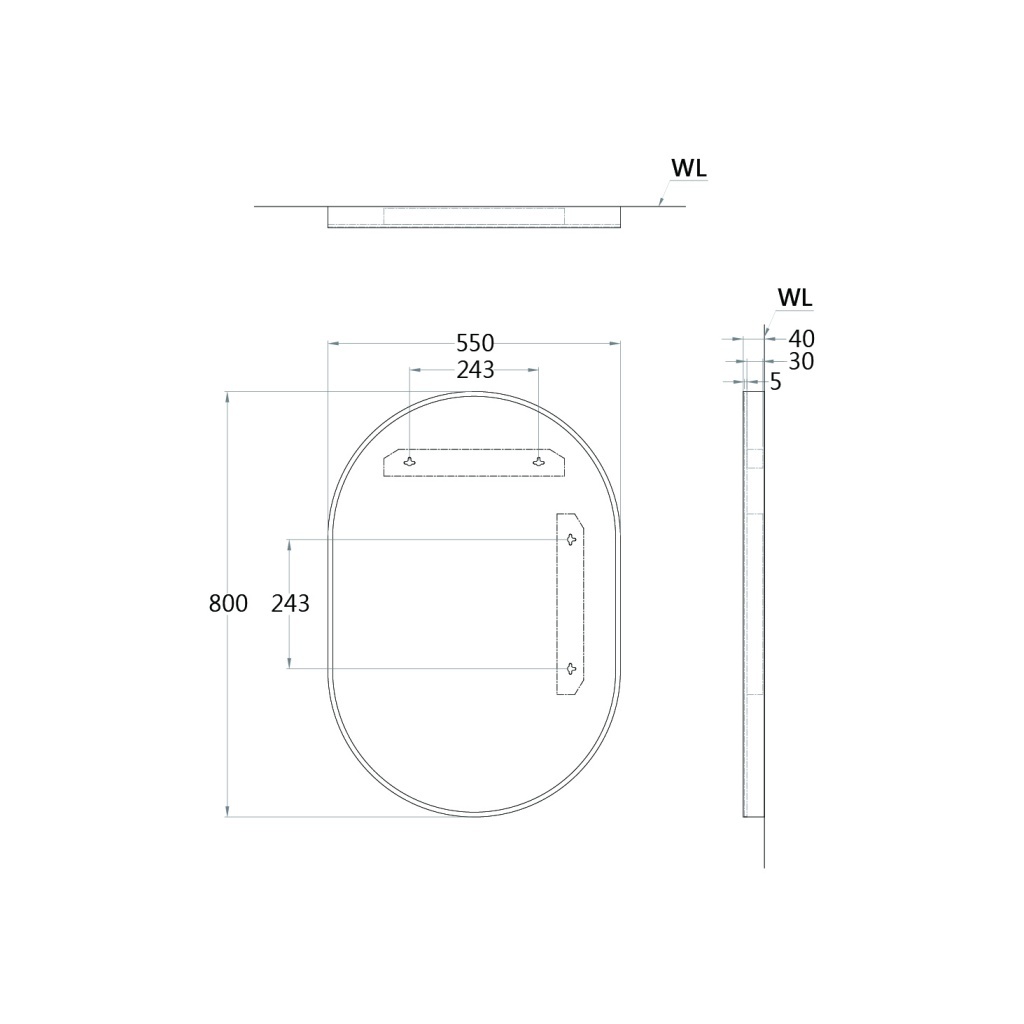 凱撒 化妝鏡推薦型號 M807 黑鋁框化妝鏡