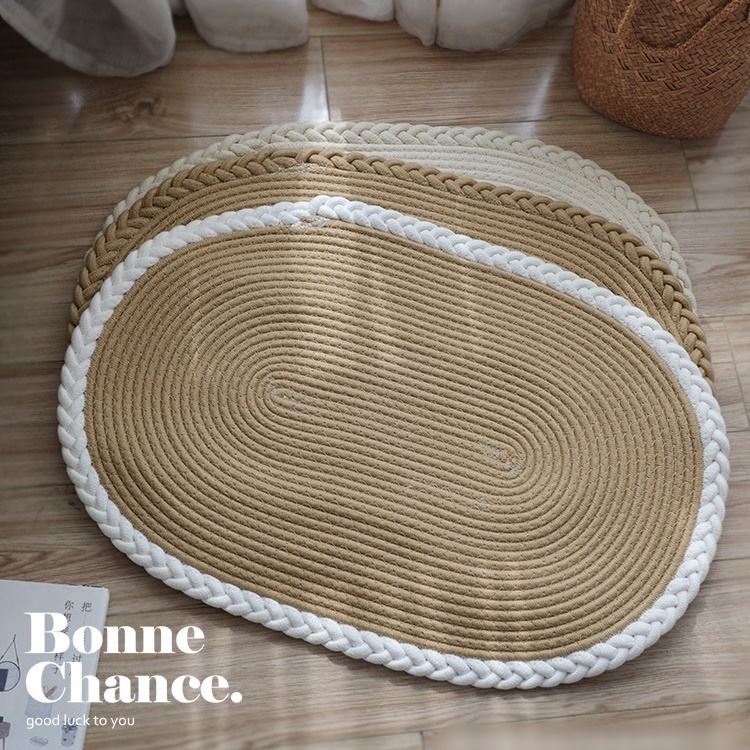 日系編織麻花地毯 四色