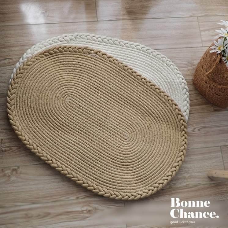 日系編織麻花地毯 四色