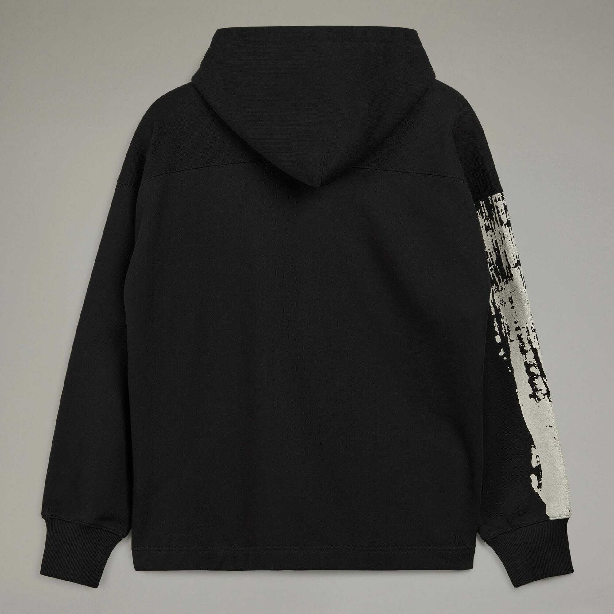 【 Y-3 GFX LOGO FT HDY 連帽夾克 - 黑白 】