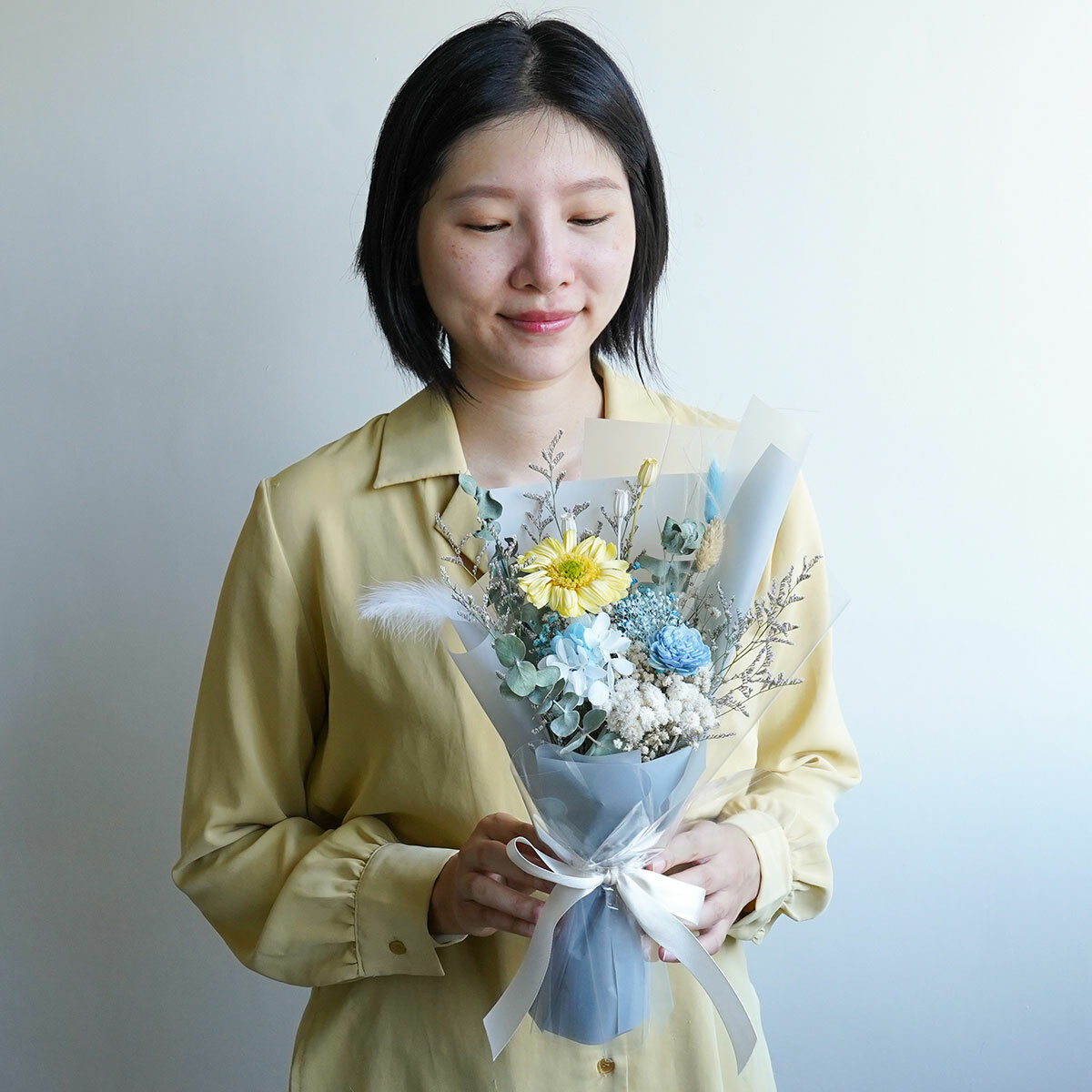 向日葵花束推薦,星空藍向日葵花束,父親節向日葵花束,畢業典禮向日葵畢業花束,永生花推薦台北