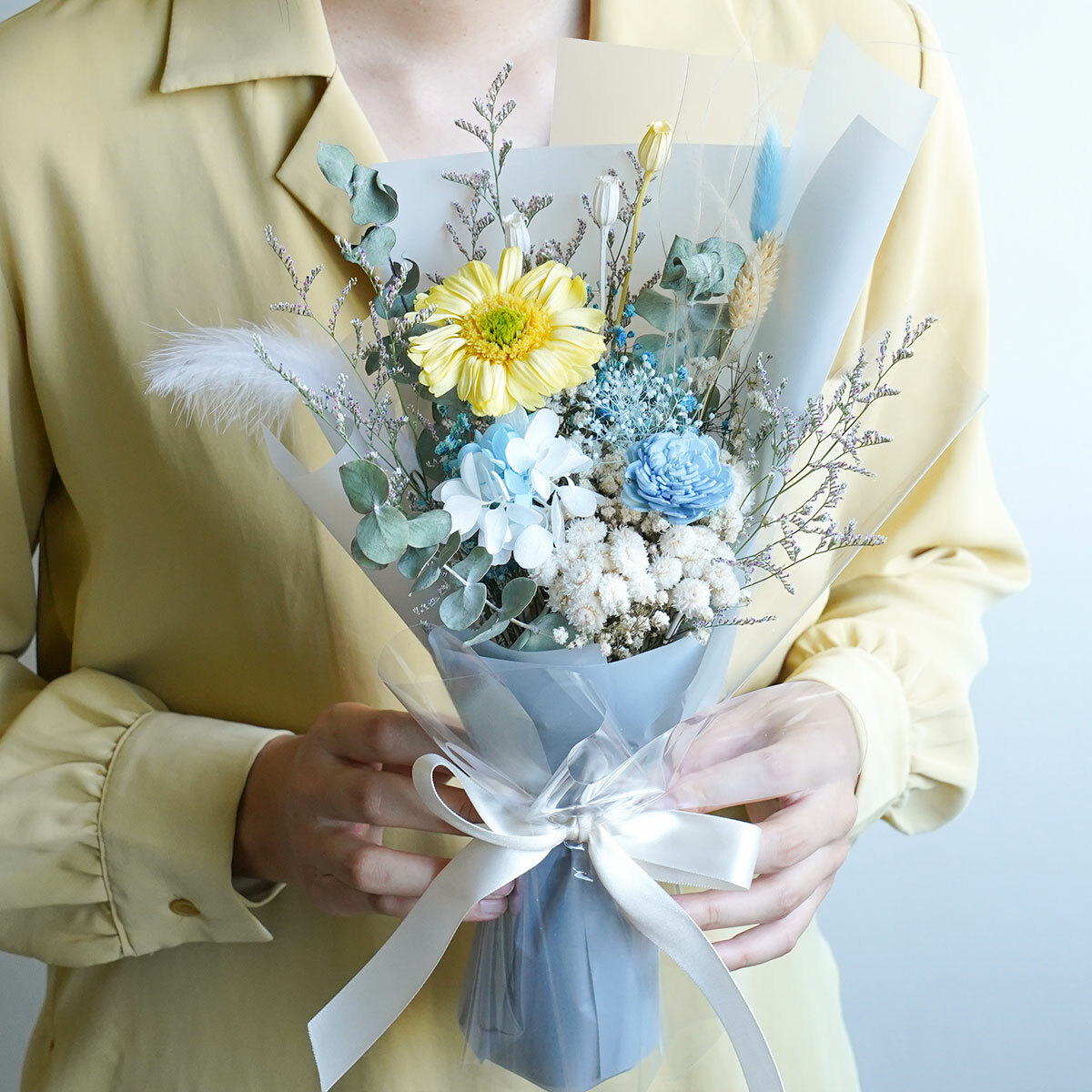 畢業花束推薦,台北畢業花束哪裡買,向日葵花束推薦,向日葵永生花束