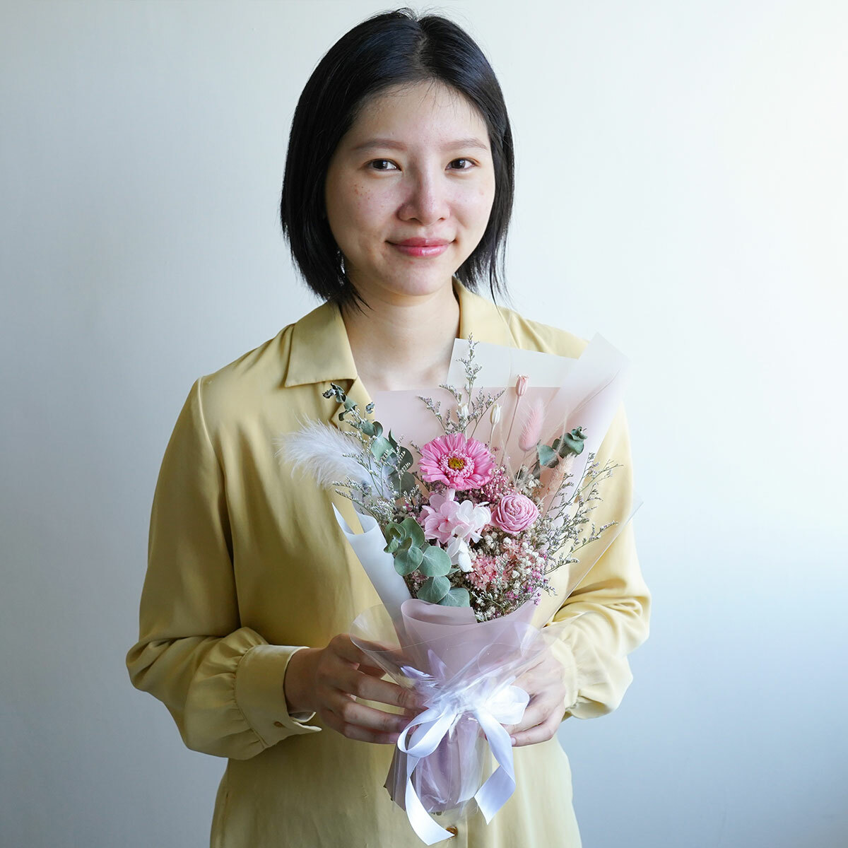 星空粉畢業花束,台北向日葵畢業花束,台北畢業花束推薦,向日葵花束推薦,畢業花束推薦