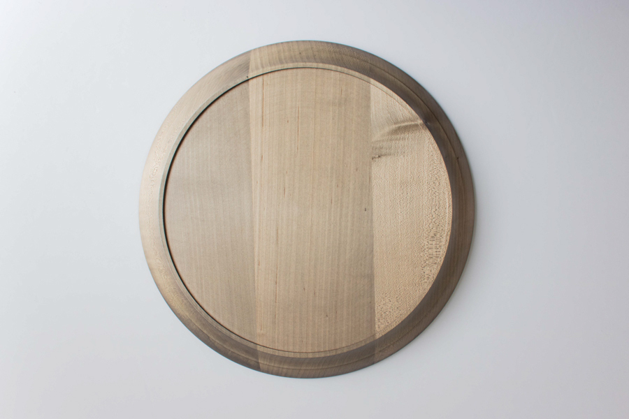 +g IFUJI-Rim tray L gray vegetable dye