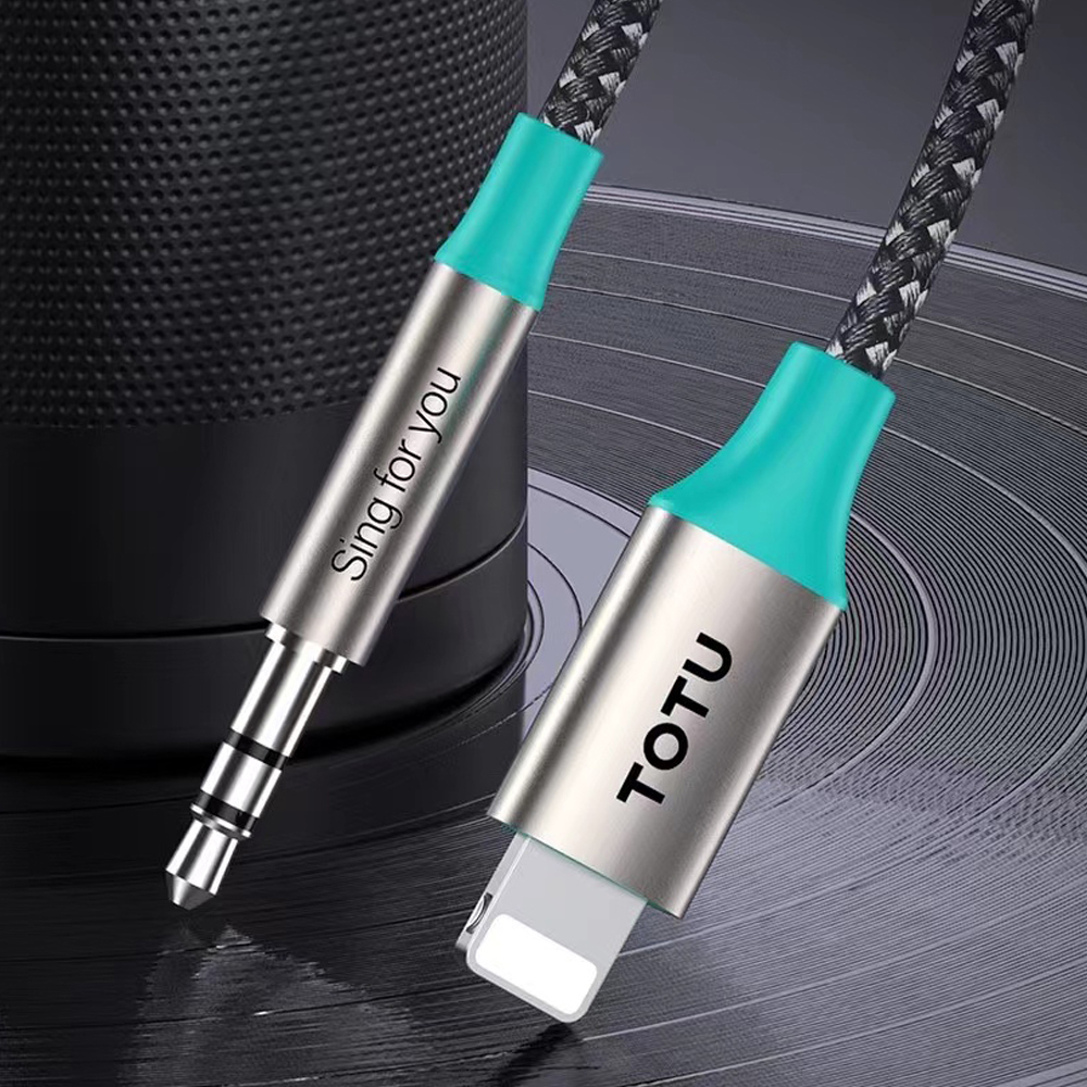 TOTU 拓途 AUX Lightning轉3.5mm轉接頭轉接線音頻轉接器 AD-4系列 1M