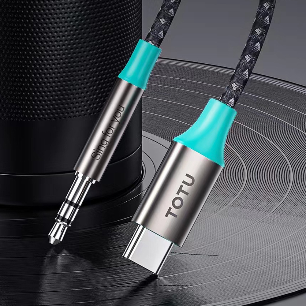 TOTU 拓途 AUX Type-C轉3.5mm轉接頭轉接線音頻轉接器 AD-8系列 1M