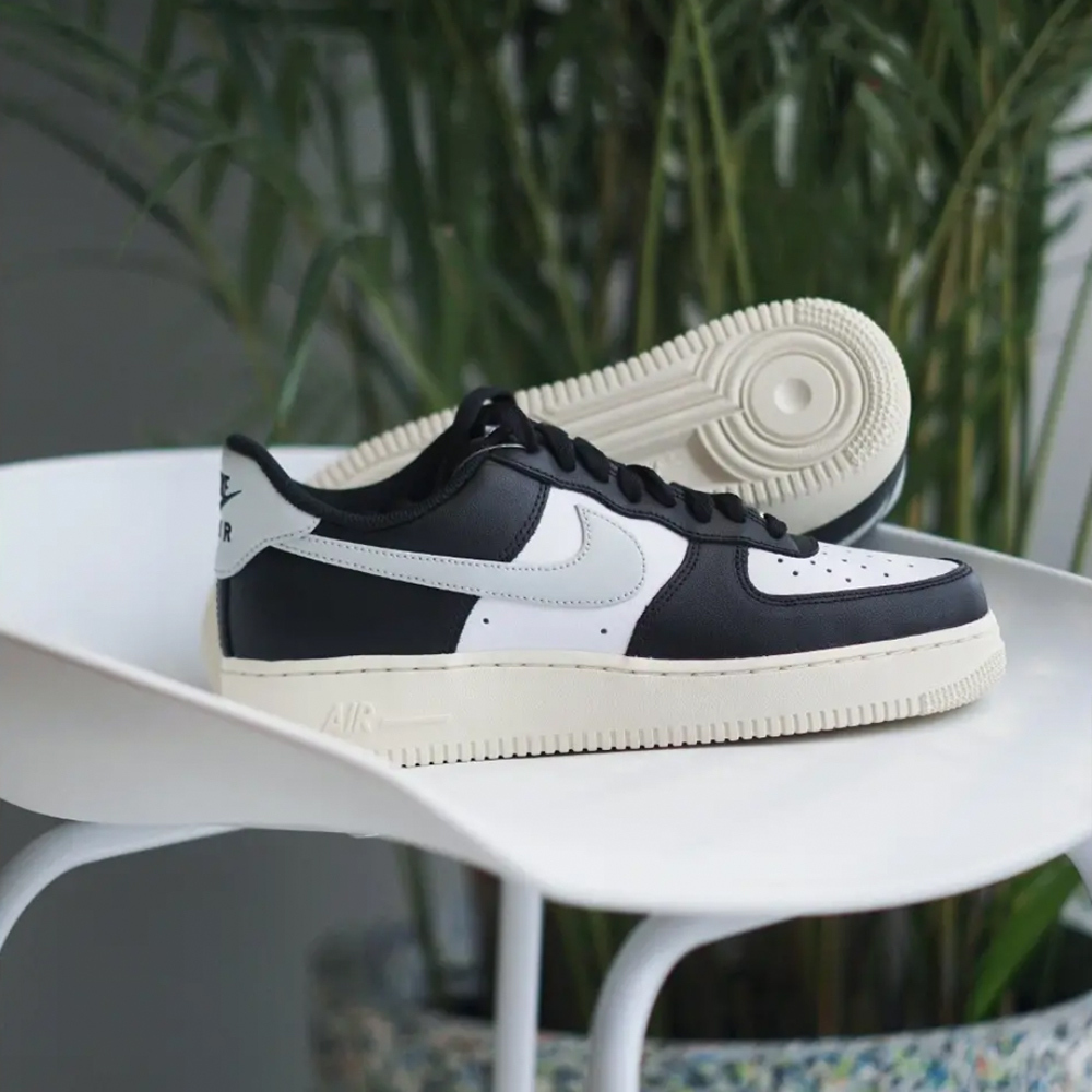 Nike Air Force 1 Low White Black Grey 灰黑 奶油底 FQ6848-101