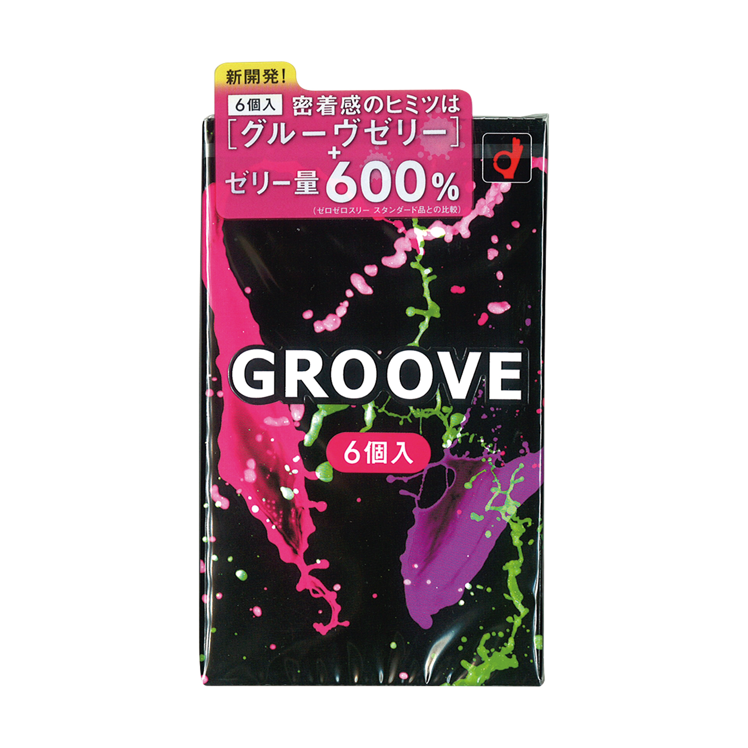 岡本(日本版) GROOVE 雙層潤滑液 6 片 乳膠安全套