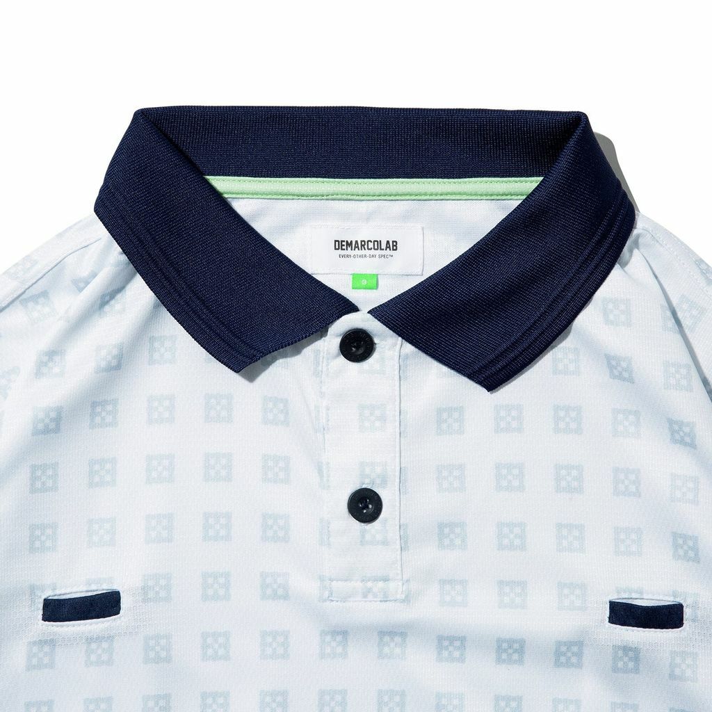 DEMARCOLAB KUN GRID SS POLO 白色