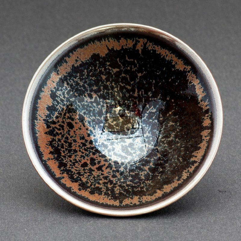 辛可窯 黑曜變黃金天目 玳瑁黃金天目 小斗笠杯 原廠把關出貨 品質保證