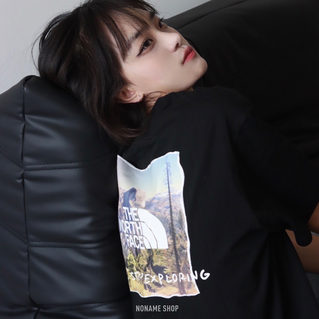 THE NORTH FACE 山脈圖 文字 LOGO 三色 (男款)