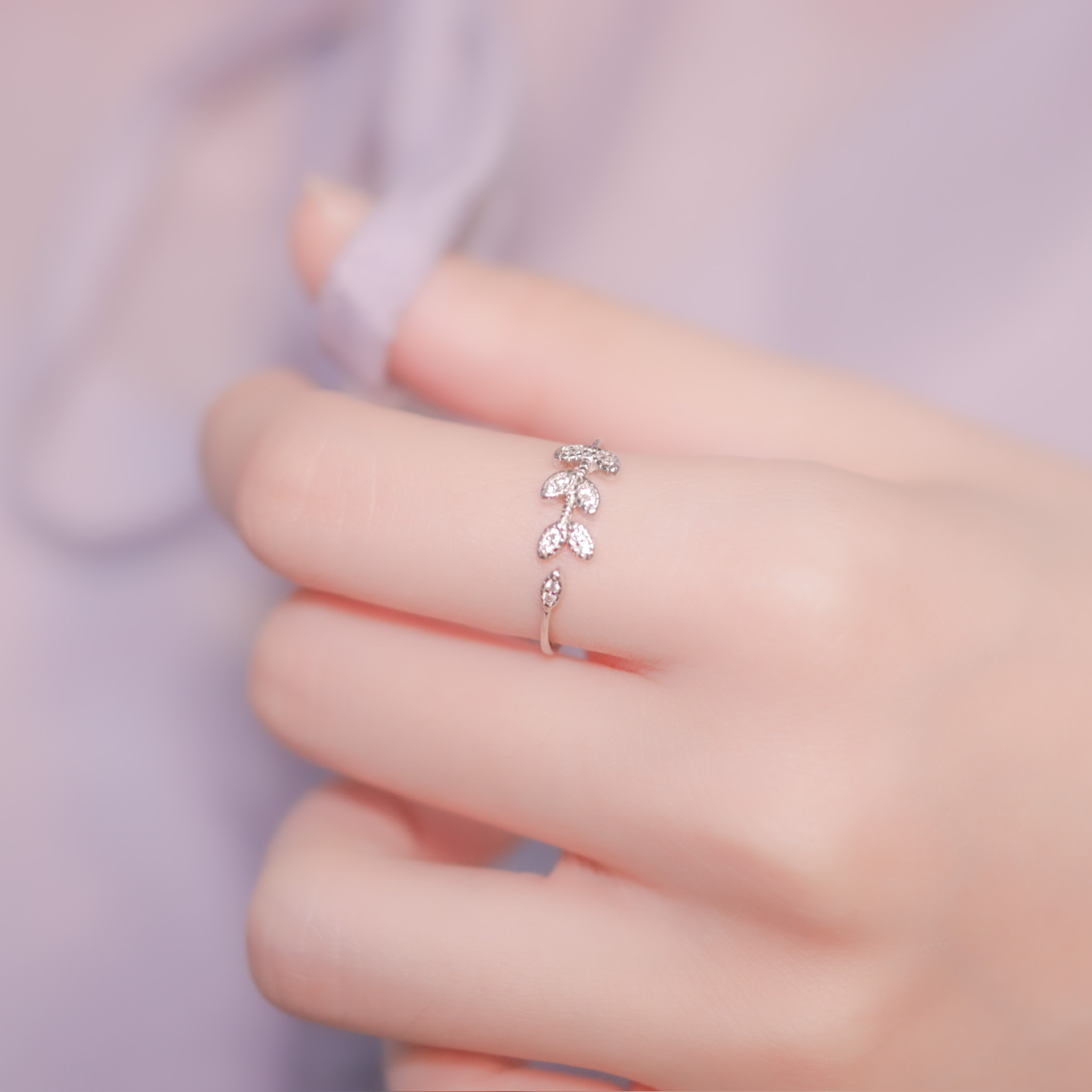 | 925 Silver・ White Gold・Rose Gold | Rainforest Ring（Silver / Rose Gold）  | RI0395 |