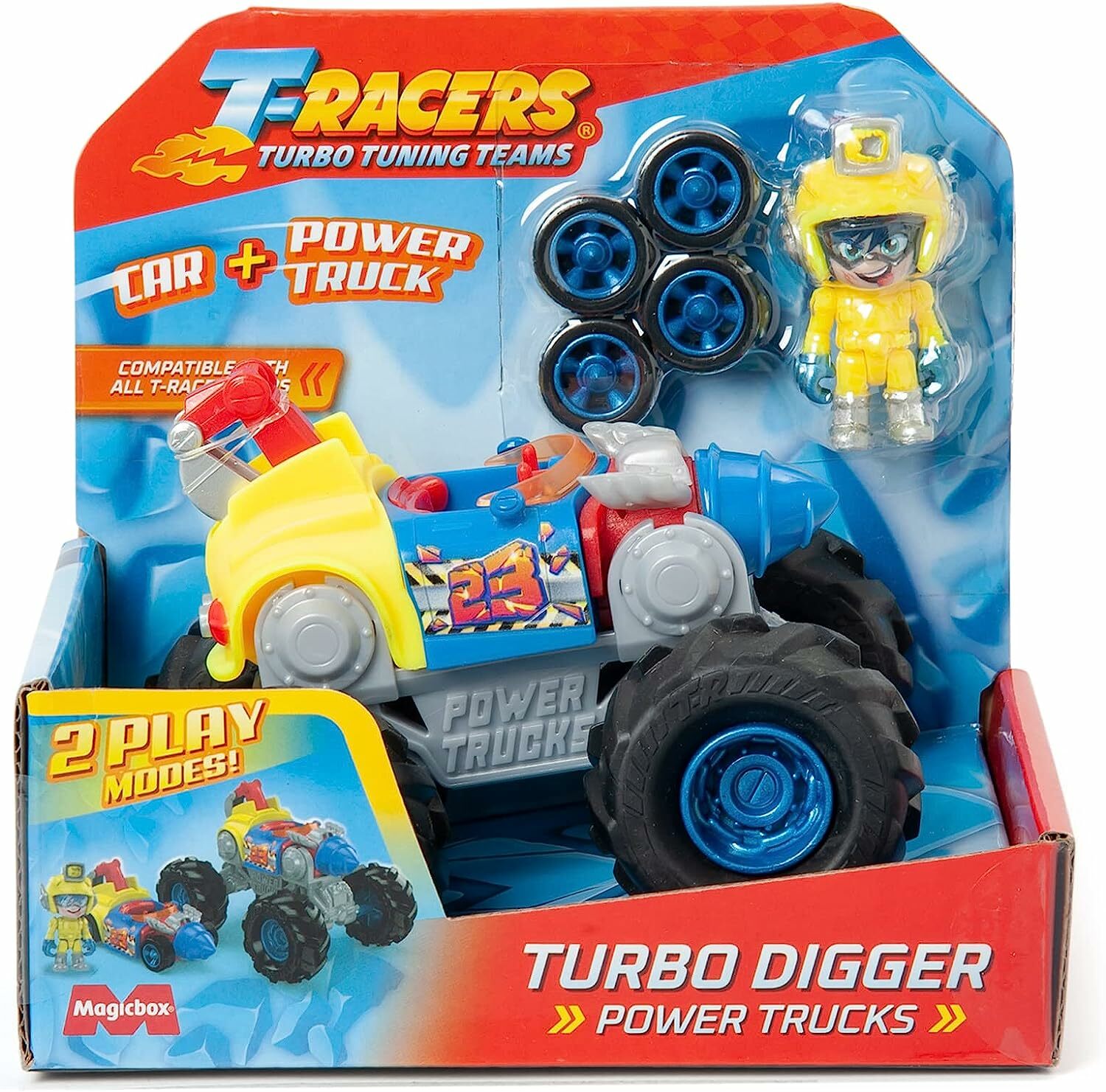 《 T-RACERS 》 迷你飛車隊 動力卡車-噴射鑽頭