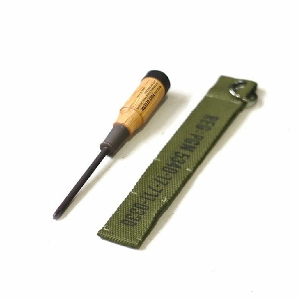 Post General 攜帶式木把螺絲起子 附收納掛帶---長款