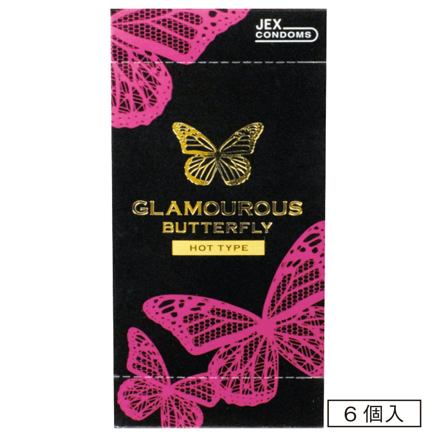 日本Jex 魅力蝴蝶 熱感型安全套 6片裝