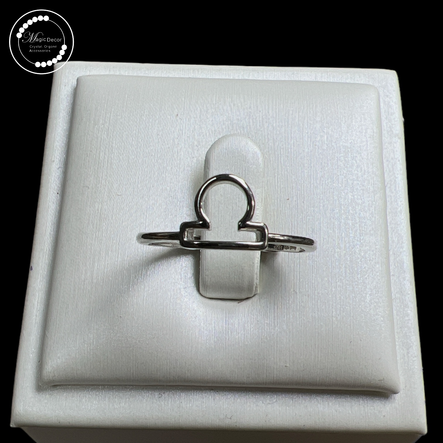 231201-b49 S925純銀12星座幼邊戒指（天秤座）