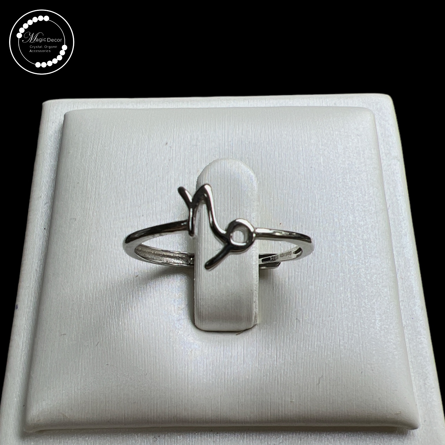 231201-b46 S925純銀12星座幼邊戒指（摩羯座）